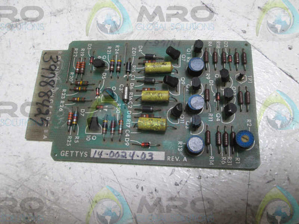 GETTYS 14-0024-03 PC BOARD  UNMP