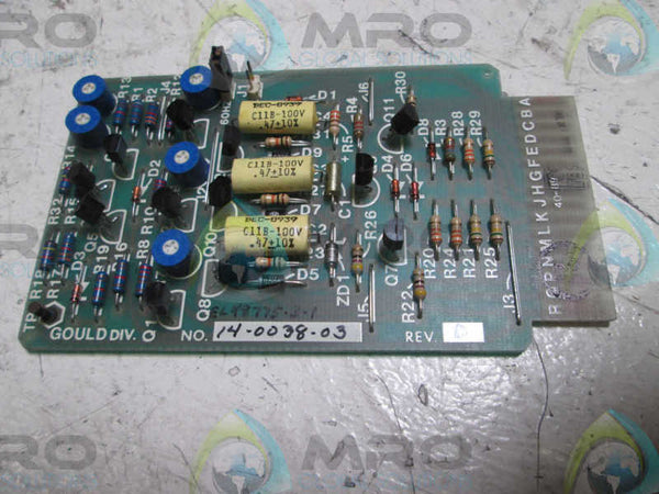 GETTYS 14-0038-03 PC BOARD  UNMP