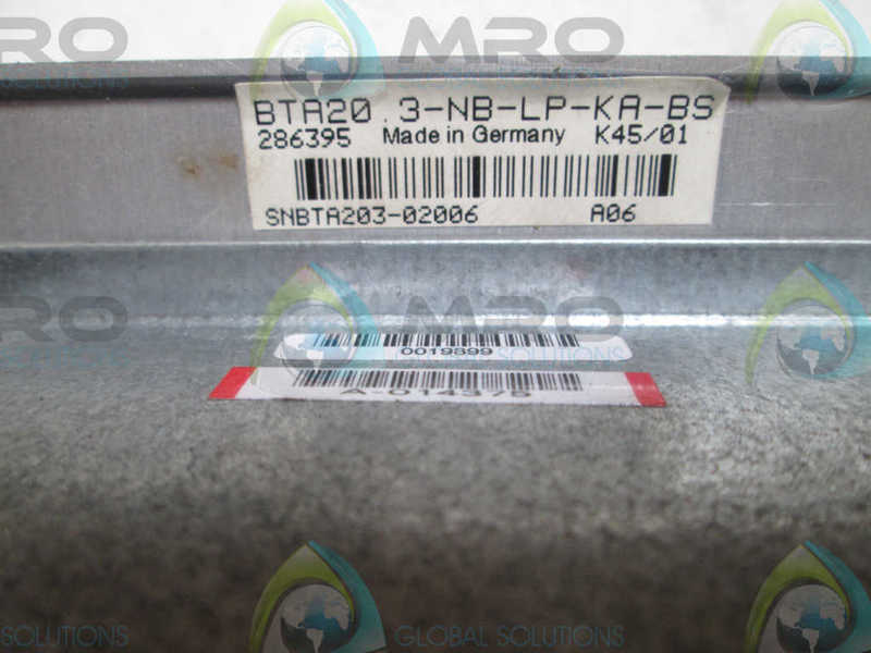 INDRAMAT BTA20 CONTROL PANEL  UNMP