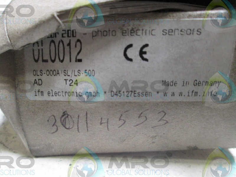 IFM EFECTOR OL0012 PHOTOELECTRIC THRU BEAM SENSOR  NSMP
