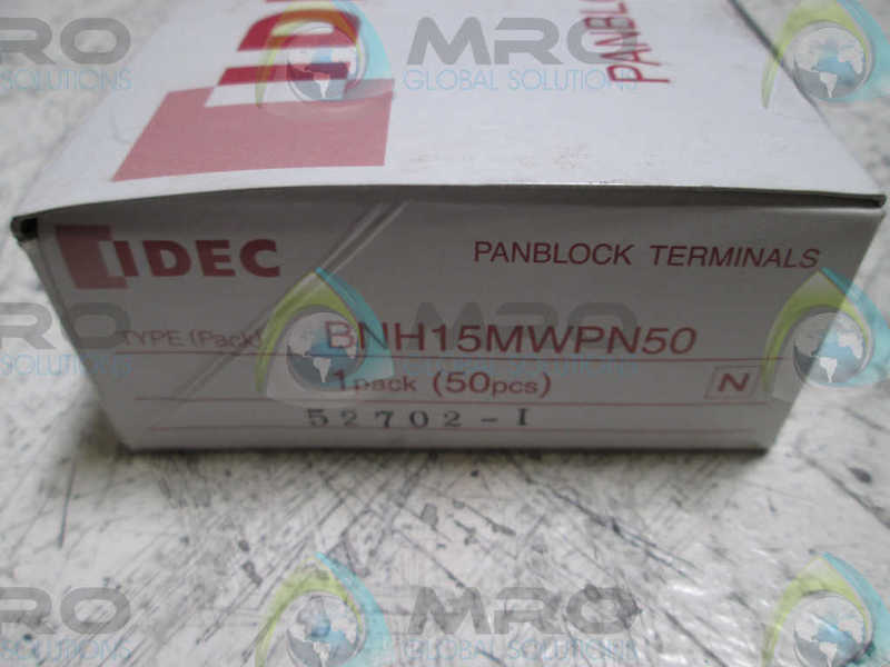 LOT OF 50 IDEC BNH15MW TERMINAL BLOCK DIN RAIL  NSMP
