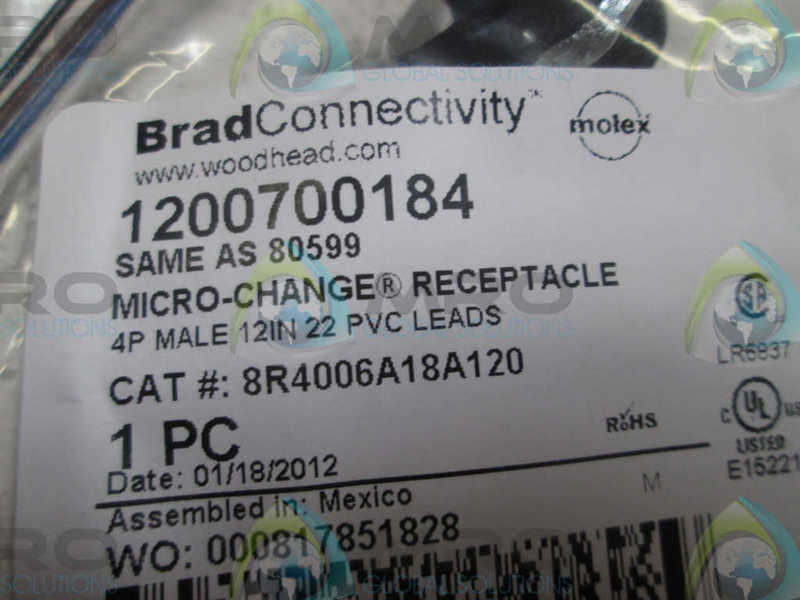 BRAD CONNECTIVITY 1200700184 CORDSET  NSMP