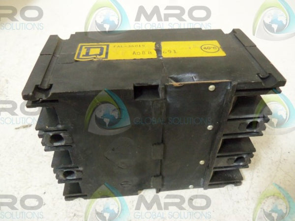 SQUARE D FAL36015 CIRCUIT BREAKER 15A  UNMP