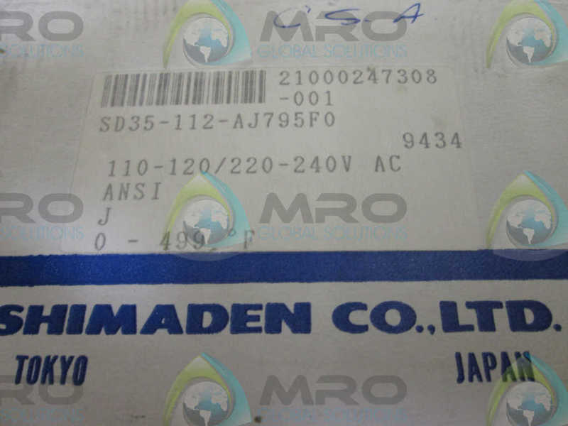 SHIMADEN SD35-112-AJ795F0 TEMPERATURE CONTROLLER  NSMP