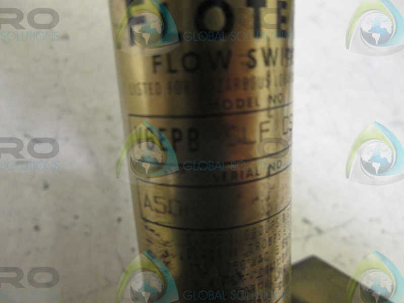 W.E. ANDERSON V6ERBBSLFCSA FLOTEC FLOW SWITCH  NSNP