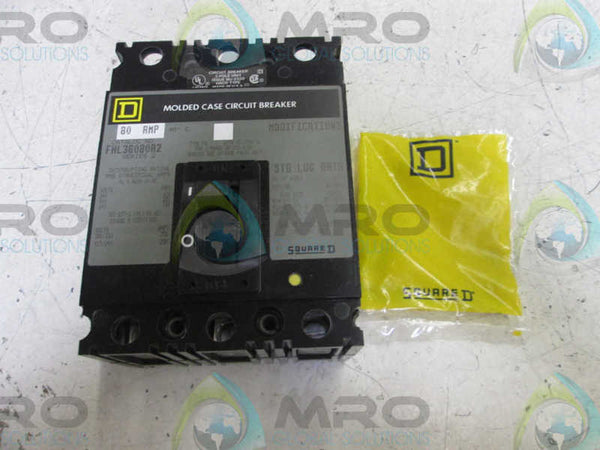 SQUARE D FHL36080A2 CIRCUIT BREAKER  NSMP