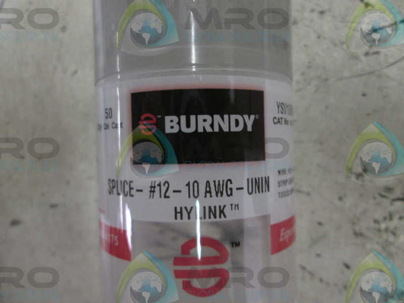 LOT OF 50 BURNDY YSV10BOX CONNECTOR  NSNP IN A NSMP