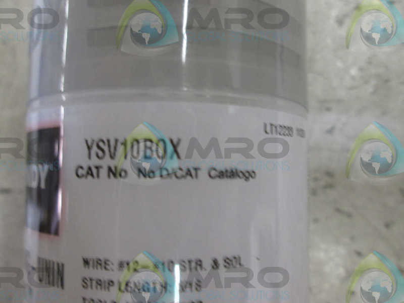 LOT OF 50 BURNDY YSV10BOX CONNECTOR  NSNP IN A NSMP