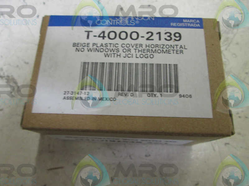 JOHNSON CONTROLS T-400-2139 BEIGE THERMASTAT COVER  NSMP