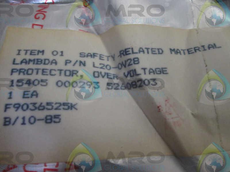 LAMBDA L20-0V28 OVERVOLTAGE PROTECTOR  NSMP