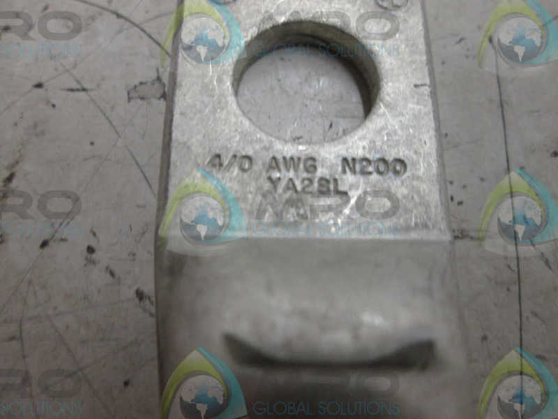 LOT OF 6 BURNDY YA28L CONNECTOR LUG  NSNP