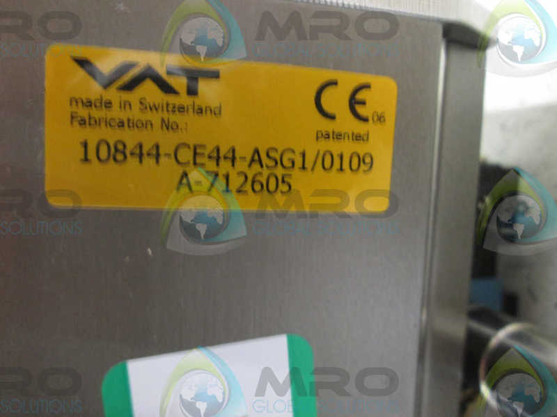 VAT 10844-CE44-ASG1/0109 A-712605 UHV GATE VALVE   NSNP
