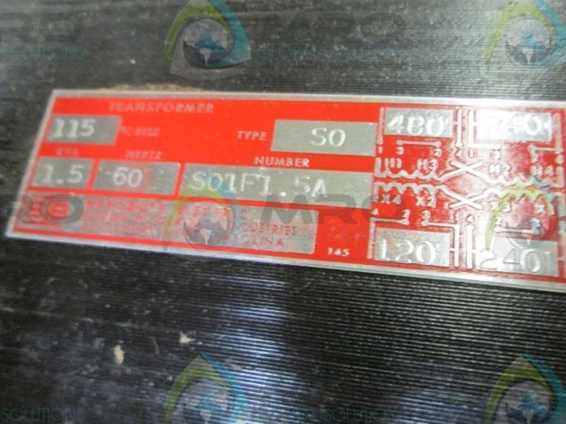 HEVI DUTY S01F1.5A TRANSFORMER  NSMP