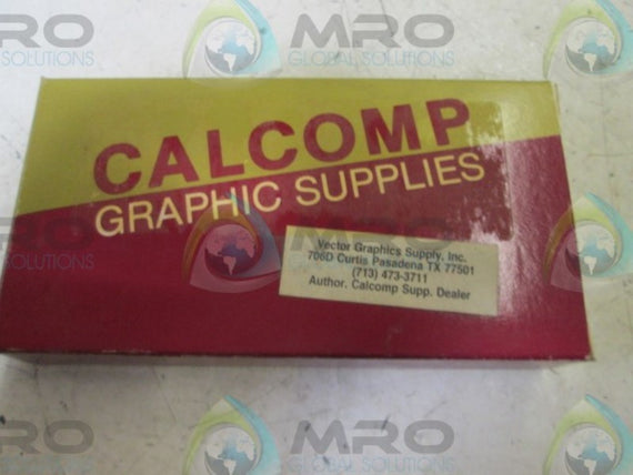 LOT OF 12 CALCOMP ROLLER TIP PLOTTER PENS BLACK *NEW IN BOX*
