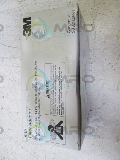 LOT OF 18 3M 502 FILTER ADAPTER *NEW IN BOX*