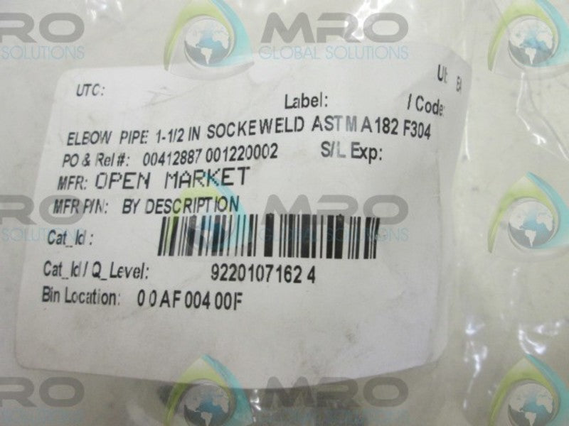 OPEN MARKET ELBOW PIPE 1-1/2 IN  NSNP