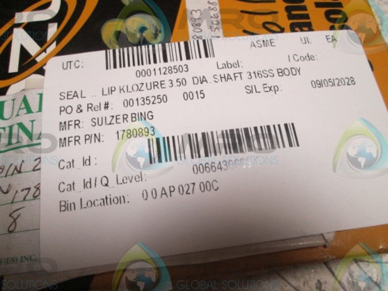 KLOZURE 1780893 OIL SEAL  NSMP