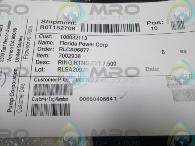 FLOWSERVE 7002938 RING  NSNP