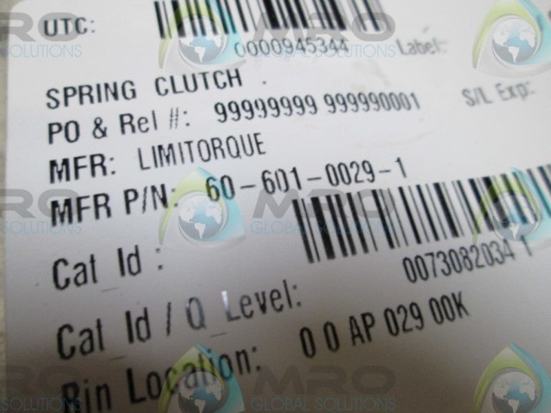 LIMITORQUE 60-601-0029-1 SPRING CLUTCH  NSNP