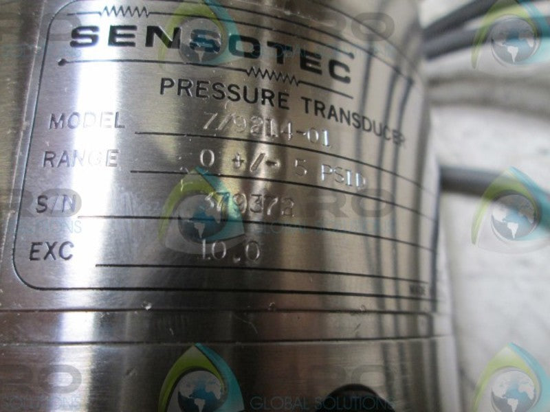 SENSOTEC 7/9214-01 PRESSURE TRANSDUCER  NSMP