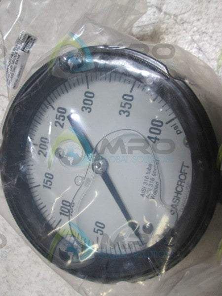 ASHCROFT 451279SSL04LXC4SG6N-400# PRESSURE GAUGE 0-400 PSI  NSMP