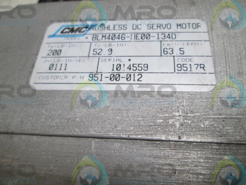 CMC BLM4046-HE00-1340 DC SERVO MOTOR  UNMP