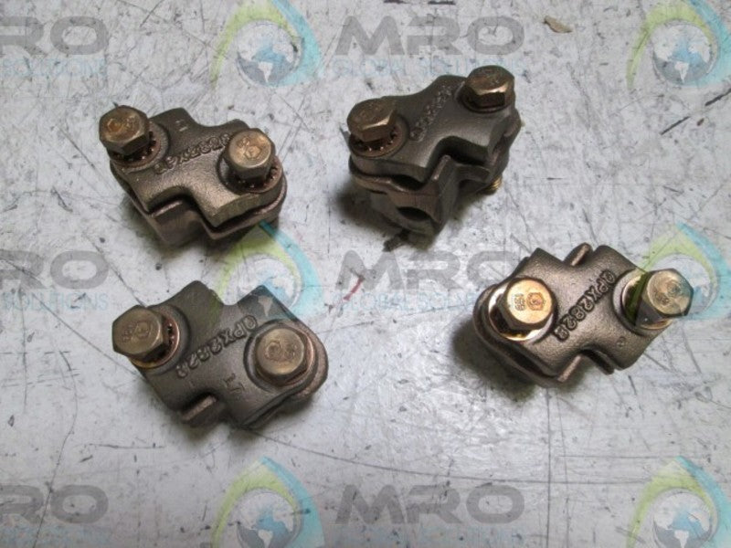 LOT OF 4 BURNDY QPX2828 PARALLEL CLAMP  NSMP