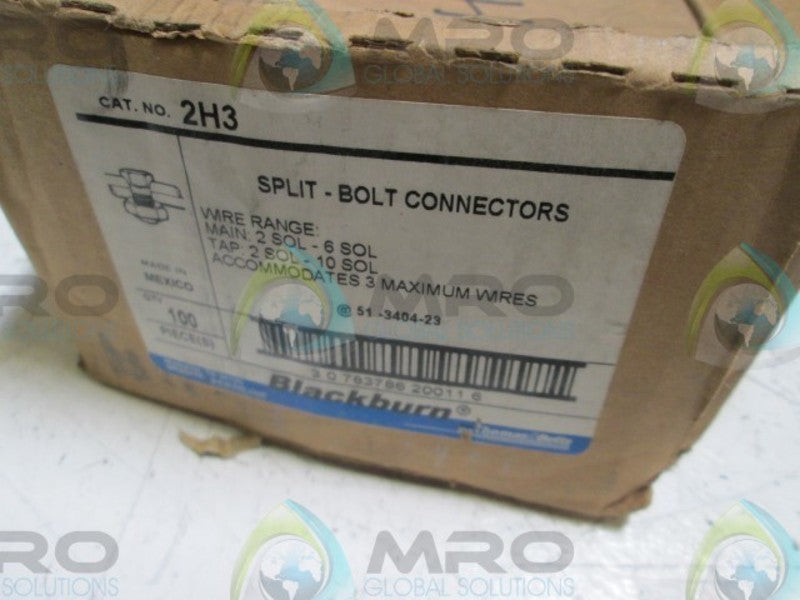 LOT OF 85 THOMAS & BETTS 2H3 SPLIT BOLT  NSMP