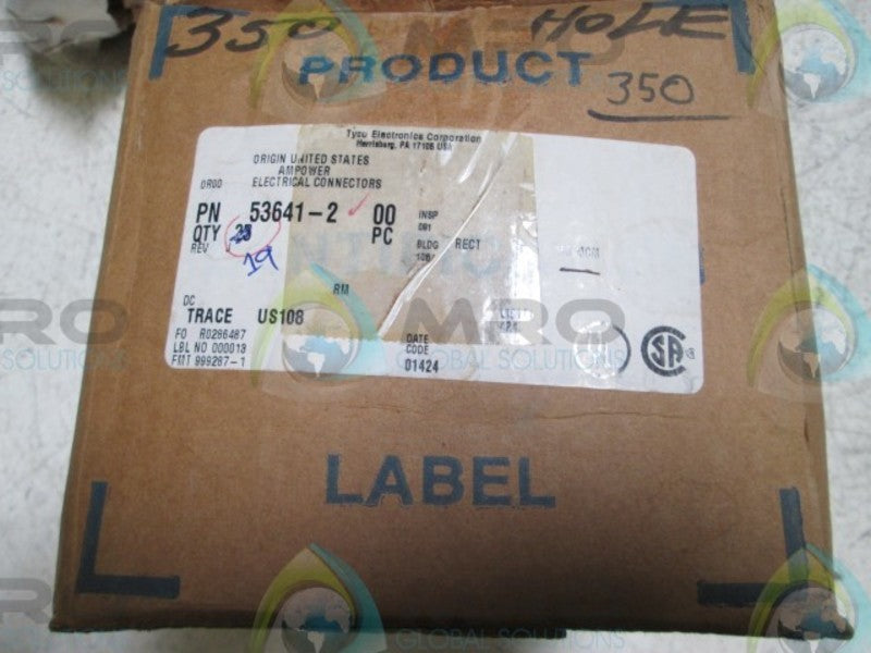 LOT OF 19 AMP 53641-2 CONNECTOR NSMP