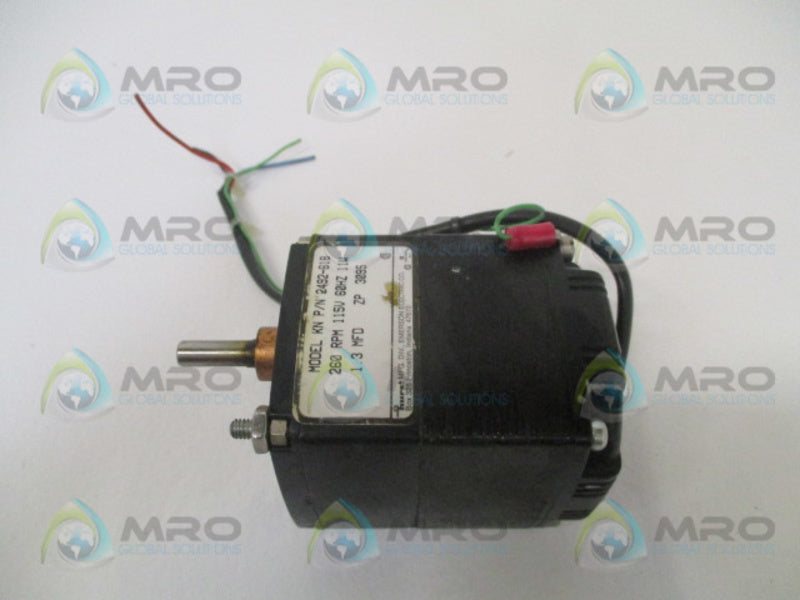 EMERSON 2492-618 GEAR MOTOR 115V 260RPM  UNMP