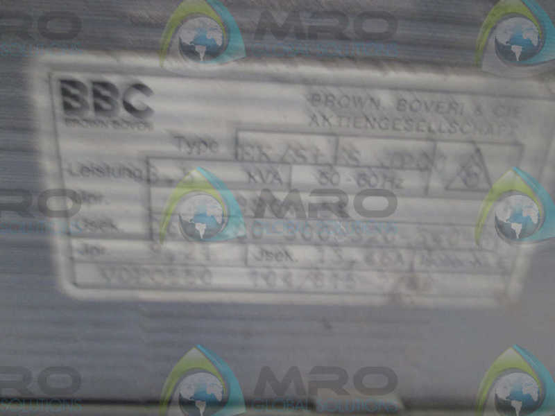 BROWN BOVERI & CIE EK/ST/SP00 TRANSFORMER  UNMP
