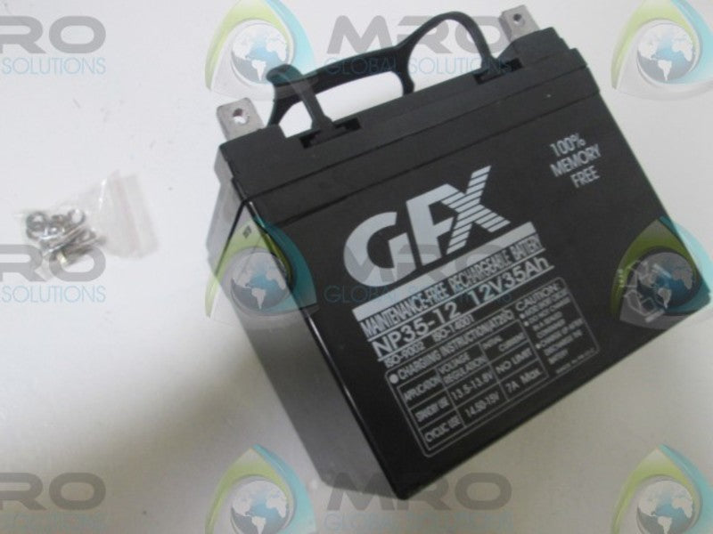 LOT OF 2 GFX GF-NP35-12 RECHARGEABLE BATTERY NSMP