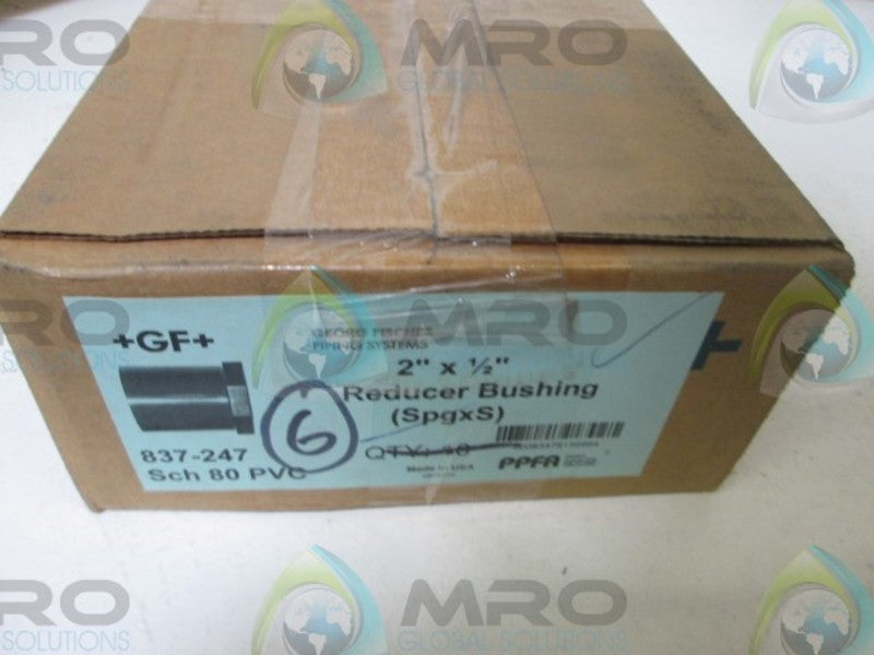 LOT OF 6 GEORG FISCHER 2" X 1/2" BUSHING NSMP