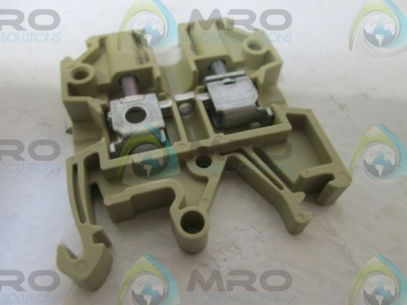 LOT OF 100 WEIDMULLER SAK-4/EN TERMINAL BLOCK NSMP