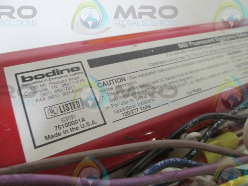 BODINE B60 BALLAST  UNMP