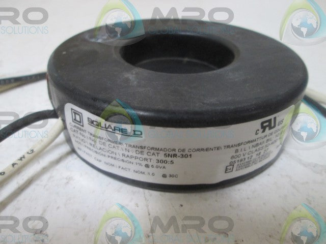 SQUARE D 5NR-301 CURRENT TRANSFORMER * USED  *
