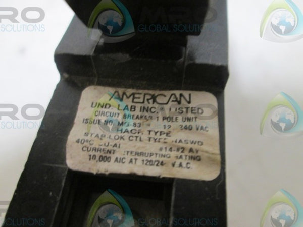 AMERICAN HASWD120 CIRCUIT BREAKER  UNMP