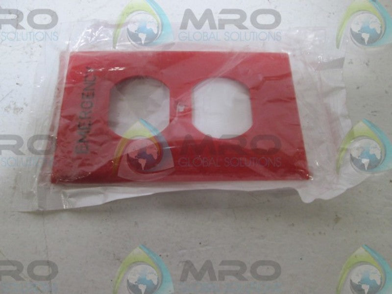 LOT OF 10 LEVITON 80703-RE OUTLET WALLPLATE  NSMP