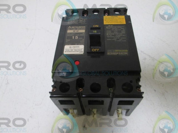 MITSUBISHI NF-SF 15 AMP CIRCUIT BREAKER  UNMP