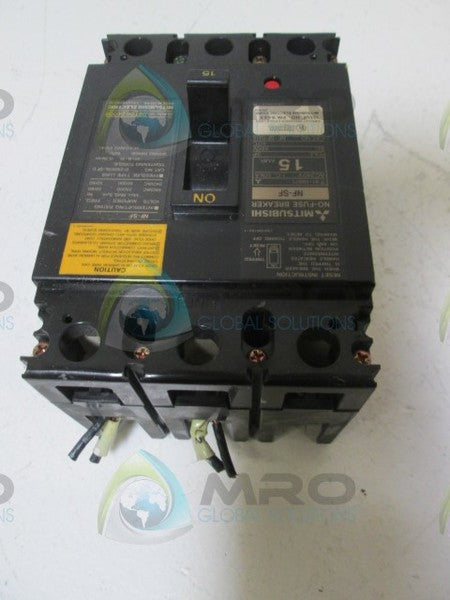 MITSUBISHI NF-SF 15 AMP CIRCUIT BREAKER  UNMP