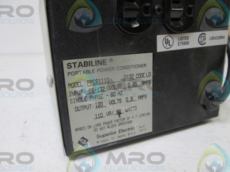 STABILINE PPC61110 POWER CONDITIONER  UNMP