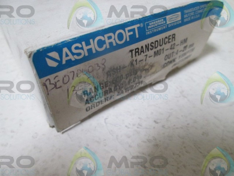 ASHCROFT K17M0142HM500 TRANSDUCER  NSMP