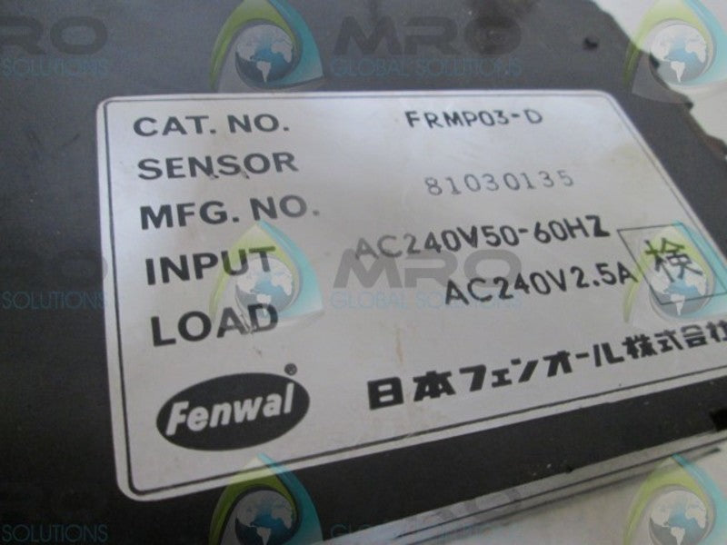 FENWAL FRMP03-D TEMPERATURE CONTROL  UNMP