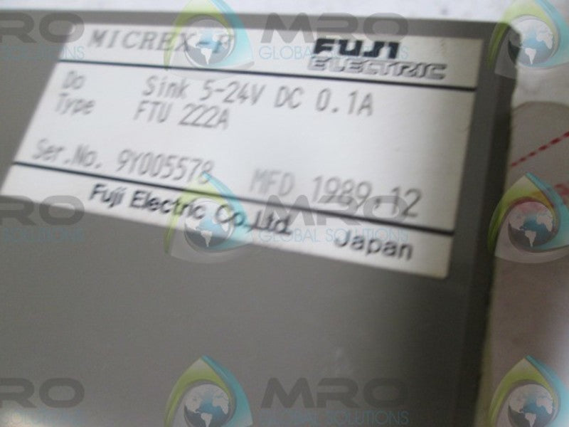 FUJI FTU 222A PROGRAMMABLE CONTROLLER MICREF-X * NEW NO BOX *