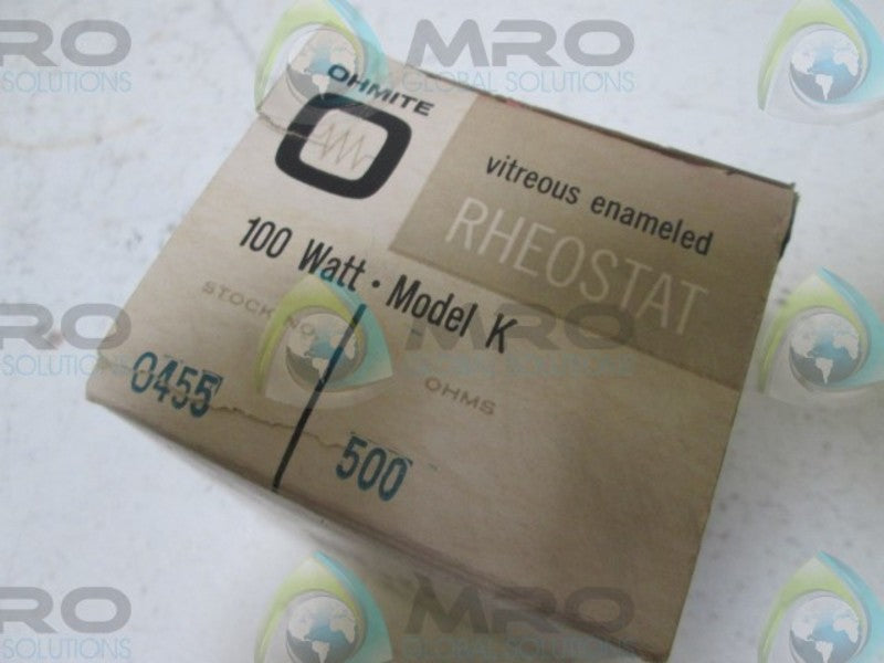 OHMITE 0455 RHEOSTAT  NSMP