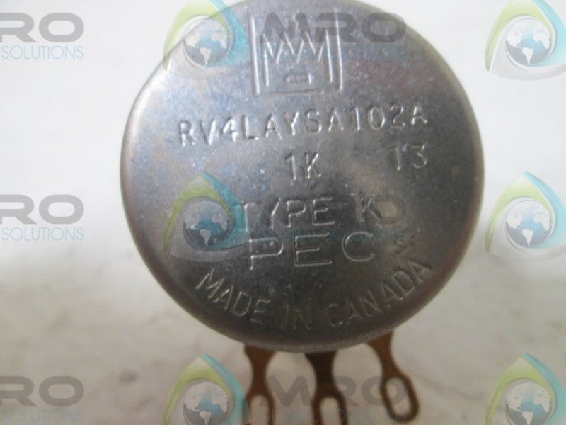 PEC RV4LAYSA102A POTENTIOMETER  NSMP
