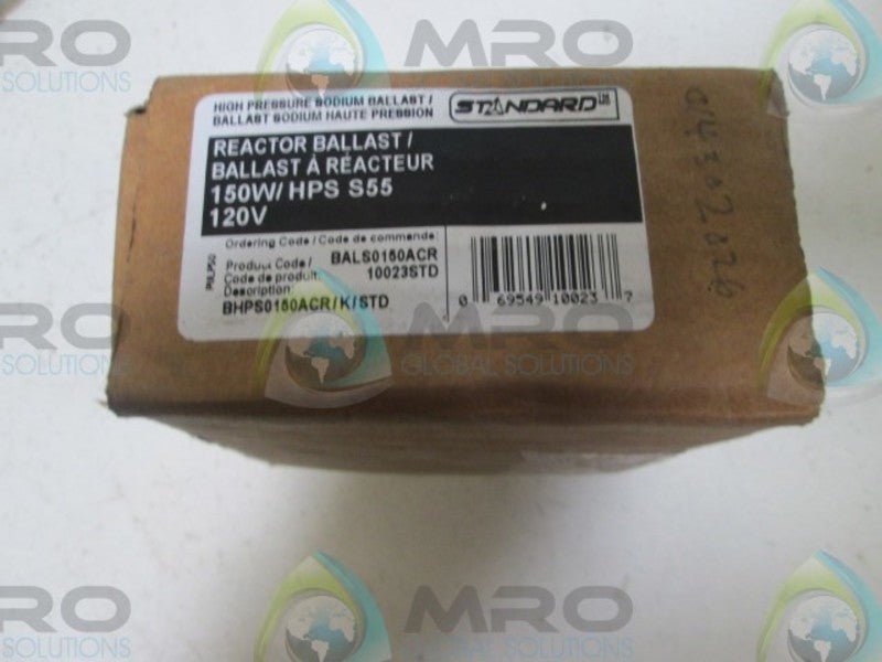 STANDARD BHPS0150ACR/K/STD REACTOR BALLAST  NSMP