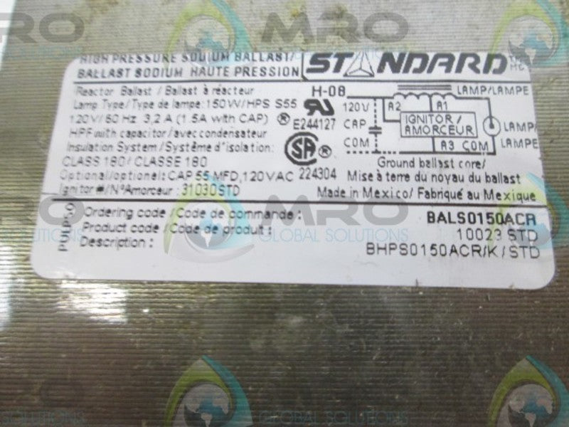 STANDARD BHPS0150ACR/K/STD REACTOR BALLAST  NSMP