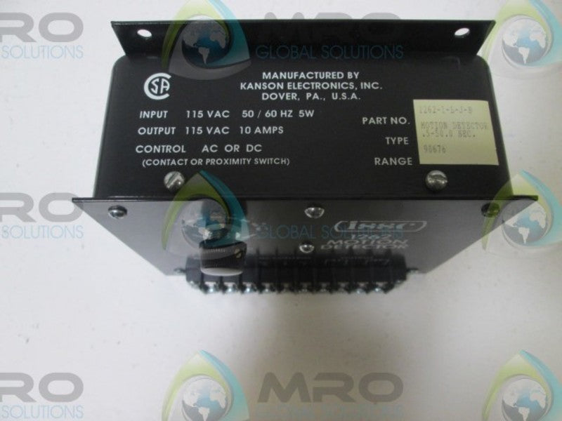 ISSC 1262-1-L-J-B MOTION DETECTOR  NSMP