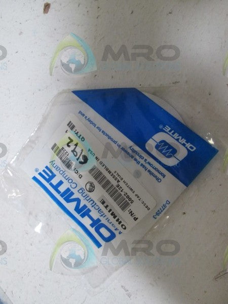 OHMITE 5002-12E DIAL PLATE  NSMP